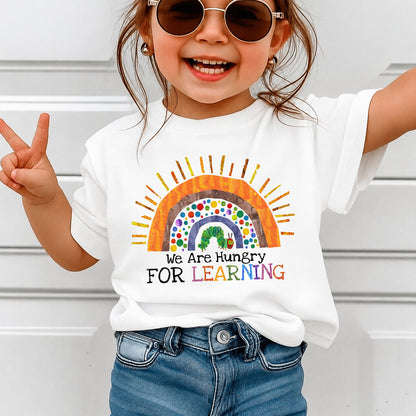 We Are Hungry for Learning Kids Back to School T-Shirt
