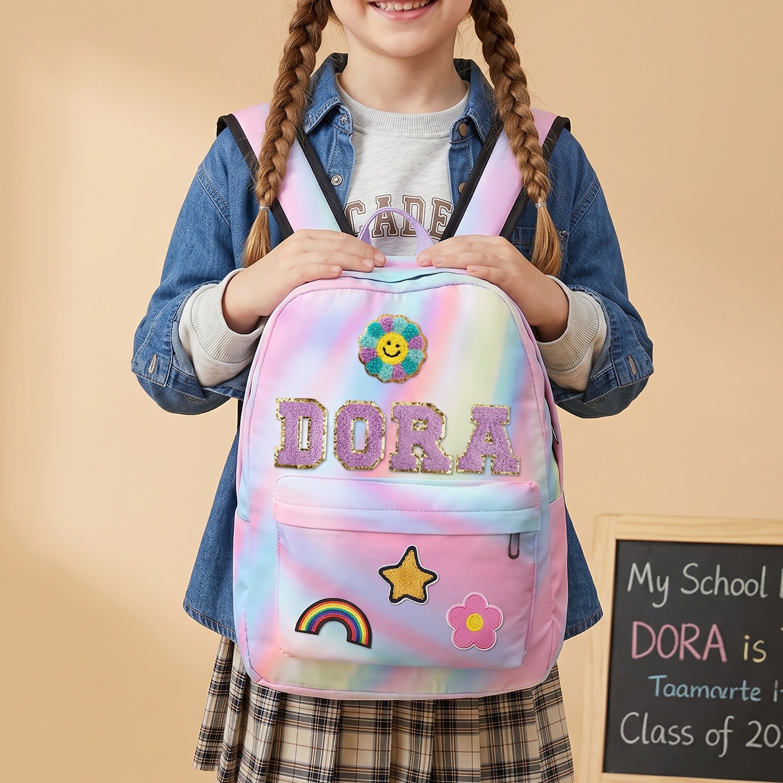 Custom Kids Back to School Patch Backpack - Sokidsun