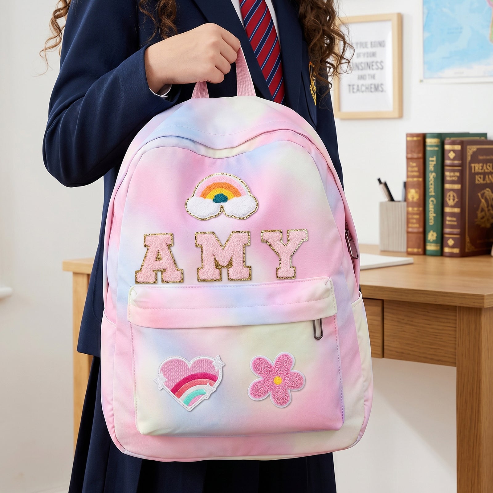 Custom Kids Back to School Patch Backpack - Sokidsun