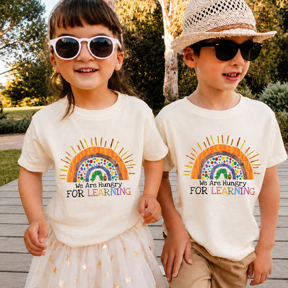 We Are Hungry for Learning Kids Back to School T-Shirt