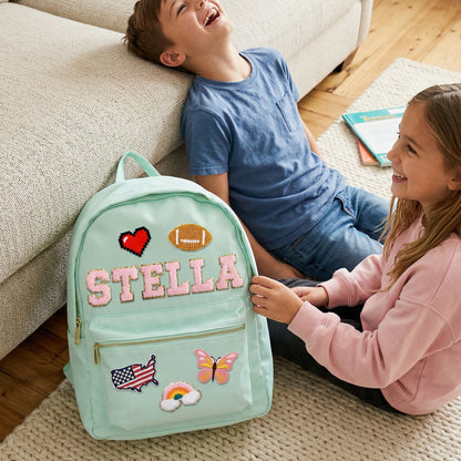 Personalized Patches Nylon Backpack for Kids - Sokidsun
