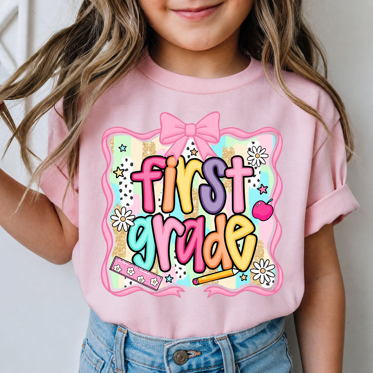 First Grade Ready Rainbow First Day School T-Shirt
