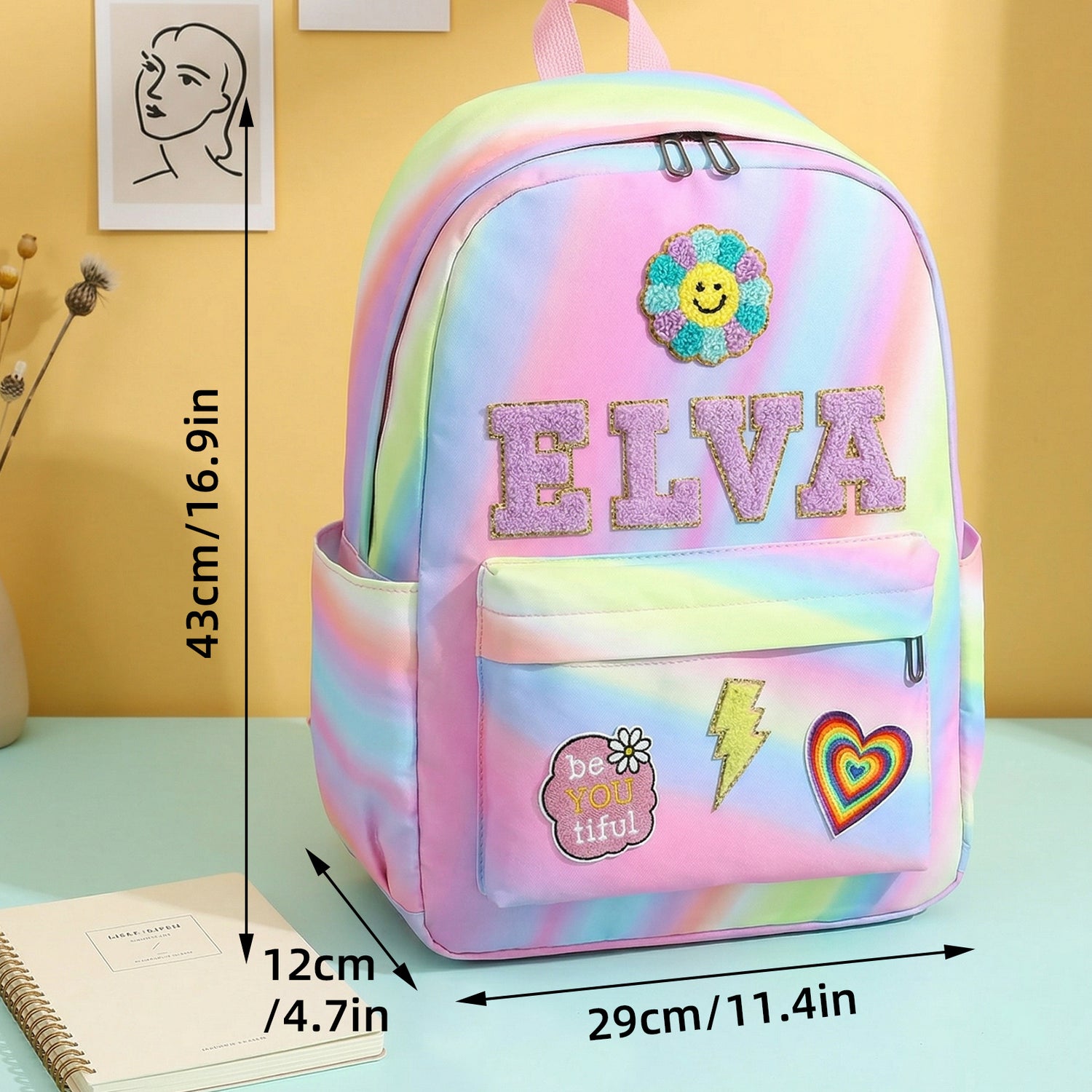 Custom Kids Back to School Patch Backpack - Sokidsun