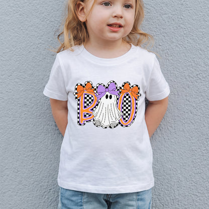 Personalized Kids Cute Boo Halloween Graphic T-Shirt