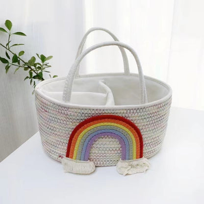 Personalized Letter Style Cotton Rope Woven Storage Basket - Sokidsun