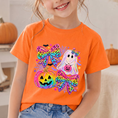 Personalized Kids Cute Ghost Halloween Graphic T-Shirt