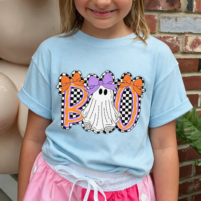 Personalized Kids Cute Boo Halloween Graphic T-Shirt