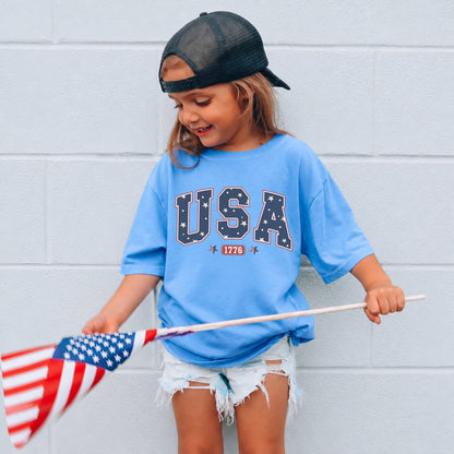 America Est. 1776 Red White Blue 4th of July T-Shirt