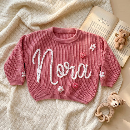 Personalized Baby Knit Sweater