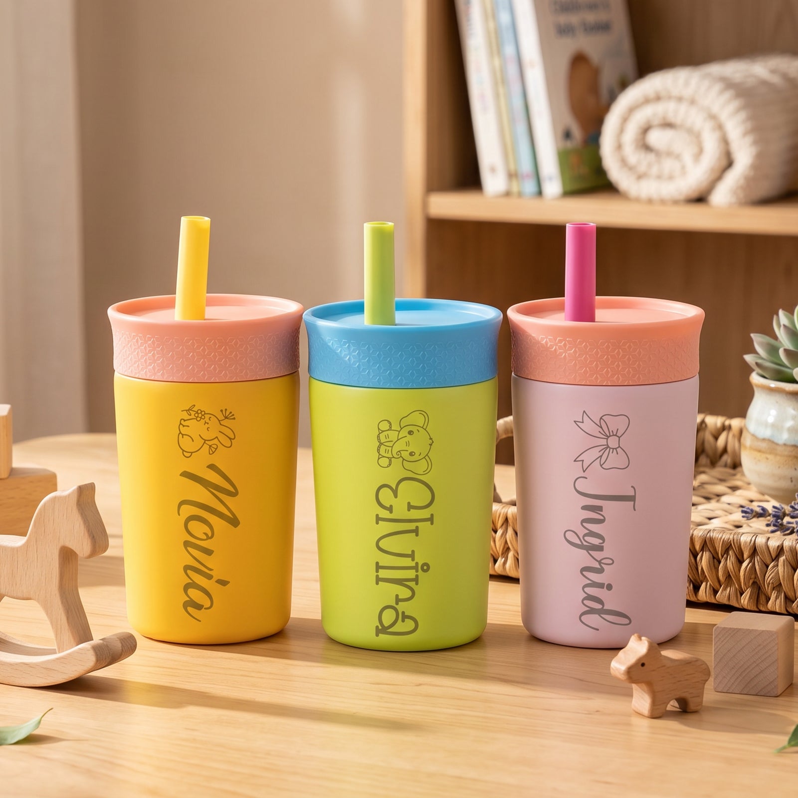 Personalized Kids Insulated Straw Tumbler