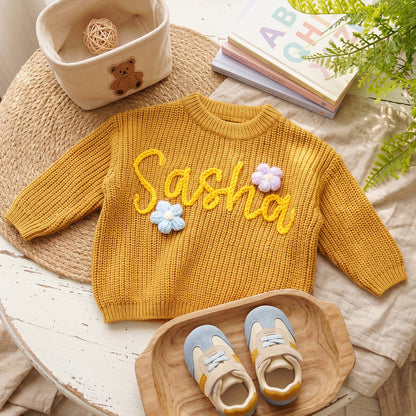 Personalized Baby Knit Sweater
