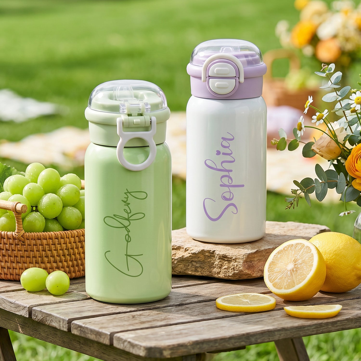 Personalized Kids Insulated Water Bottle with Name