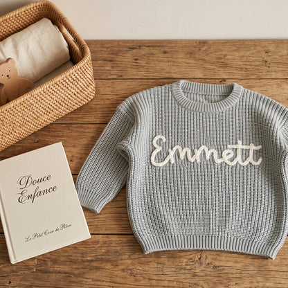 Personalized Baby Knit Sweater