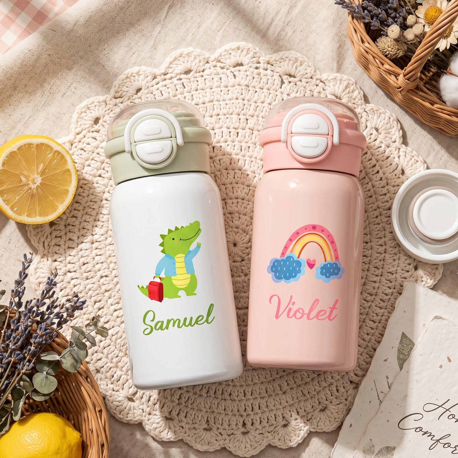 Personalized Kids Insulated Water Bottle with Name