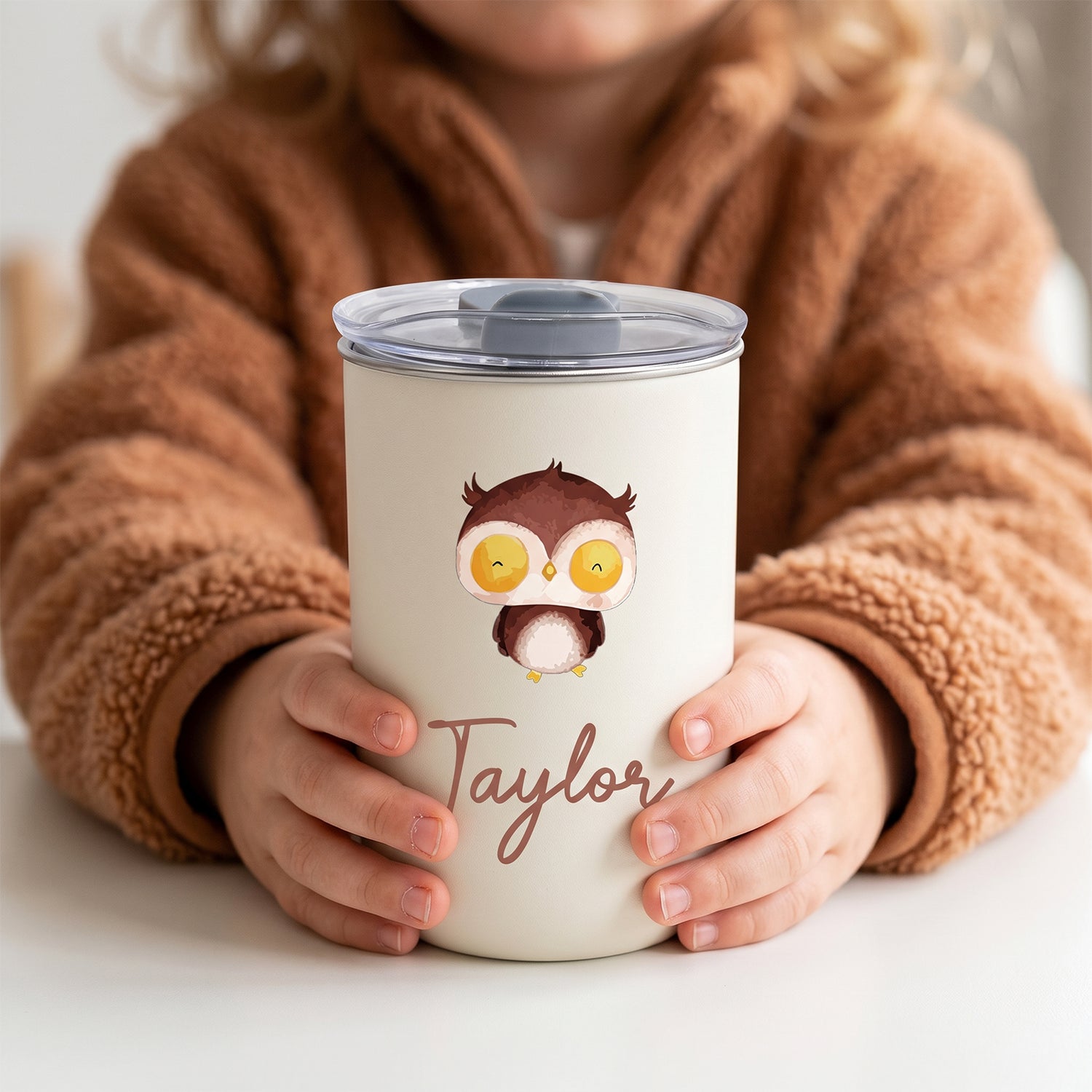 Personalized Kids Animal Insulated Tumbler Cup
