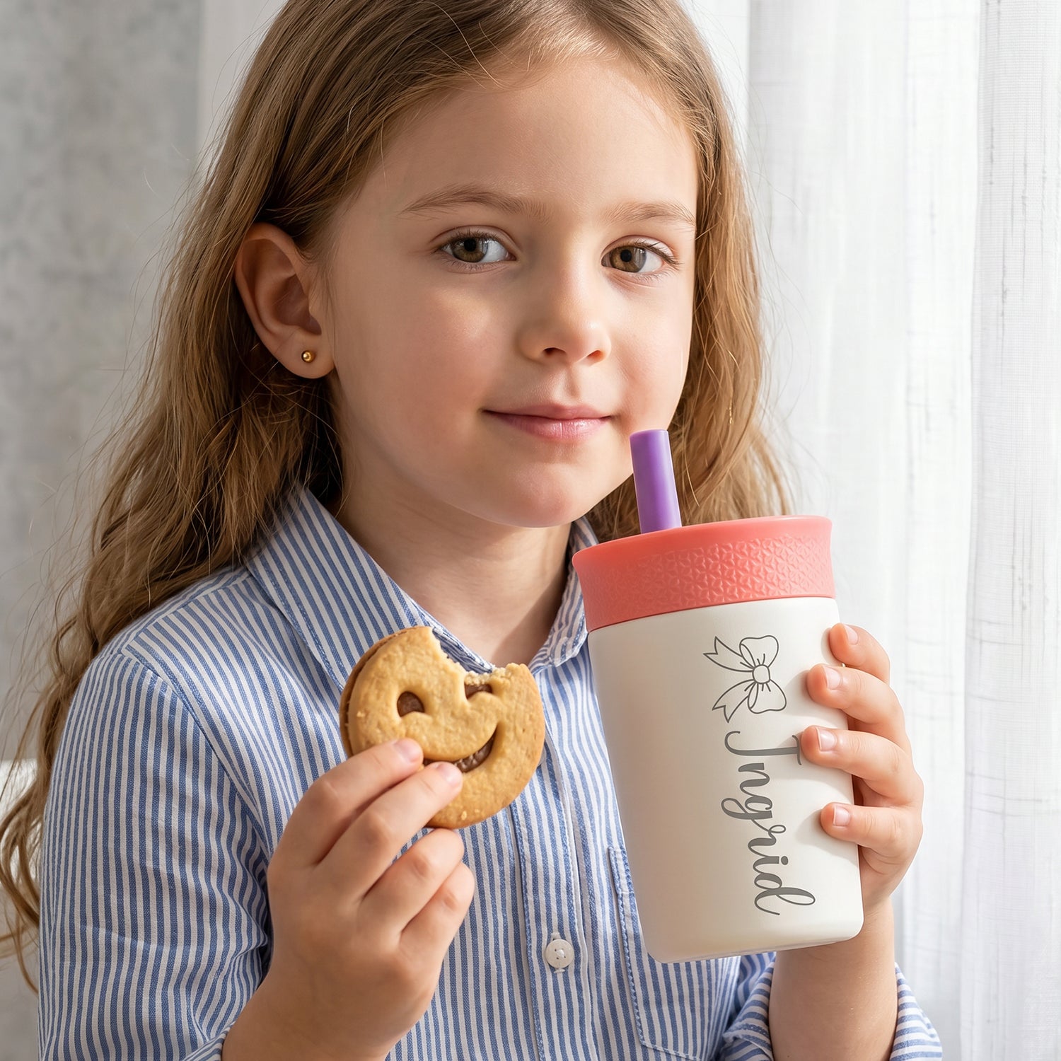 Personalized Kids Insulated Straw Tumbler