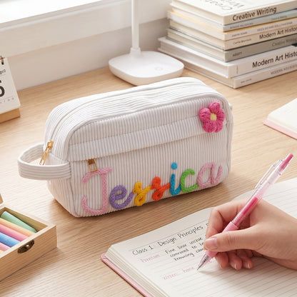 Personalized Kids Corduroy Pencil Case
