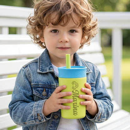 Personalized Kids Insulated Straw Tumbler