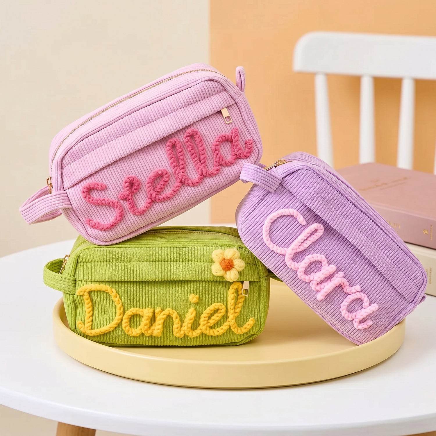 Personalized Kids Corduroy Pencil Case