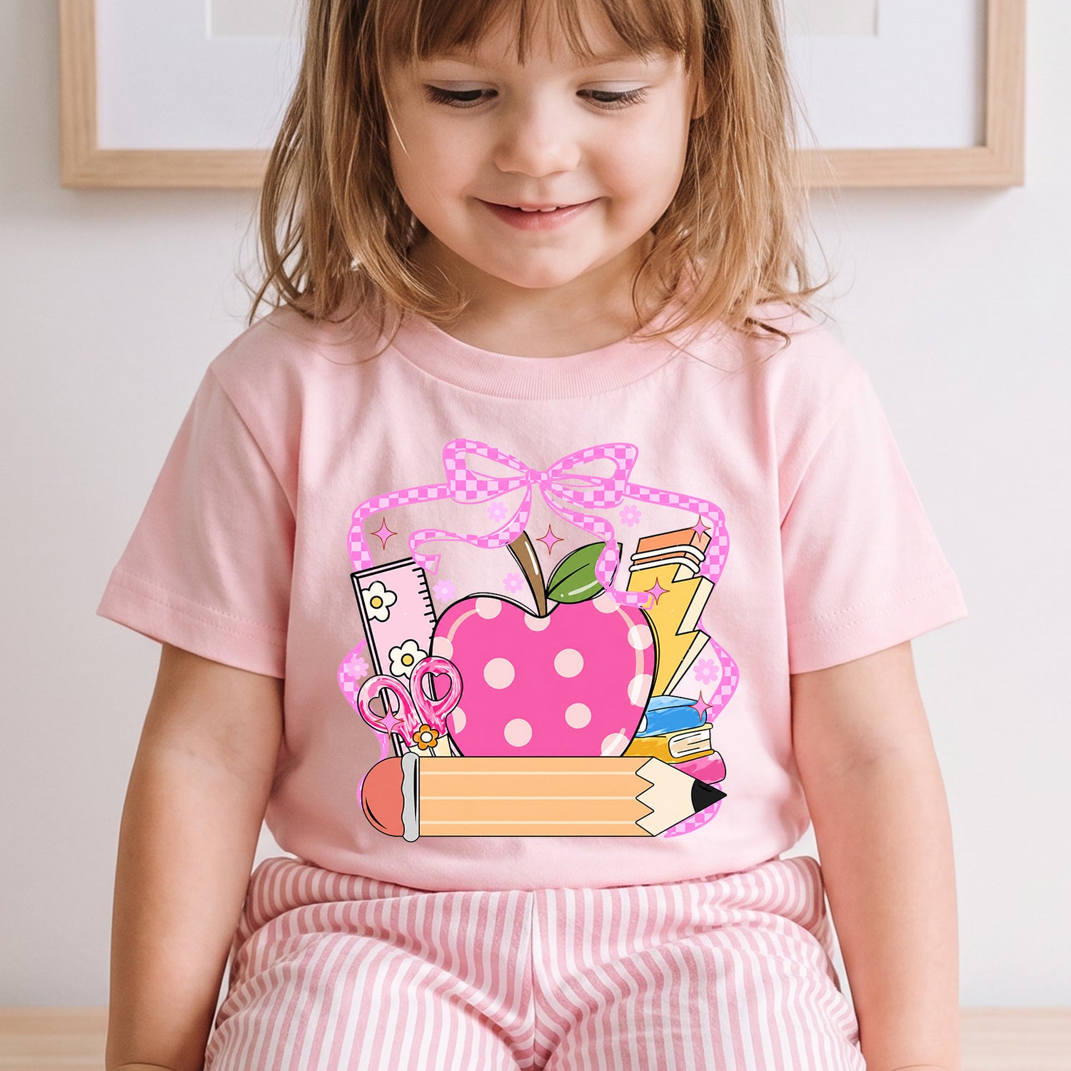 Personalized Little Learner Apple Back to School T-Shirt