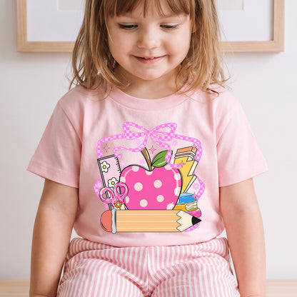 Personalized Little Learner Apple Back to School T-Shirt