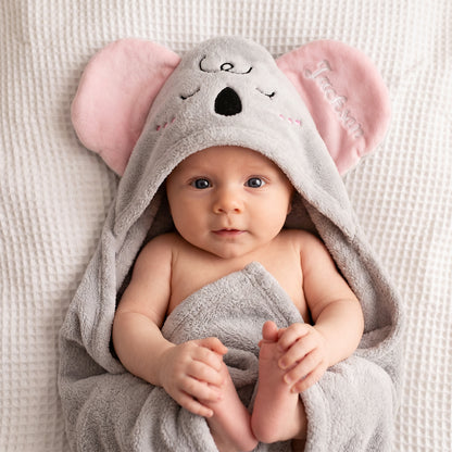 Personalized Animal Hooded Bath Towel for Babies
