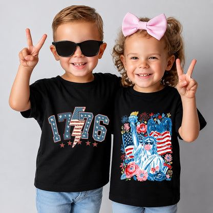 Retro America Est. 1776 Patriotic Kids T-Shirt
