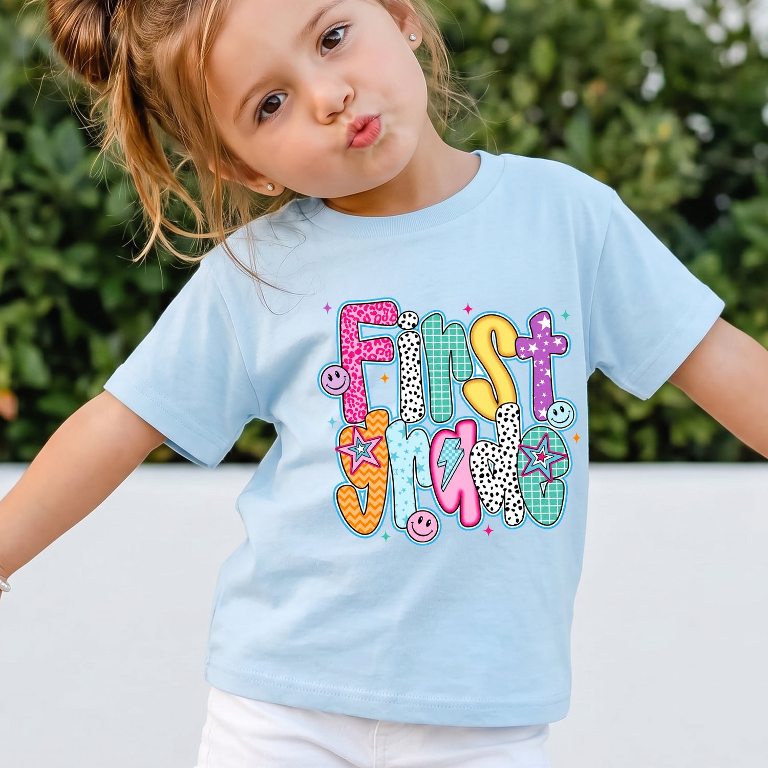 Personalized First Grade Back to School T-Shirt