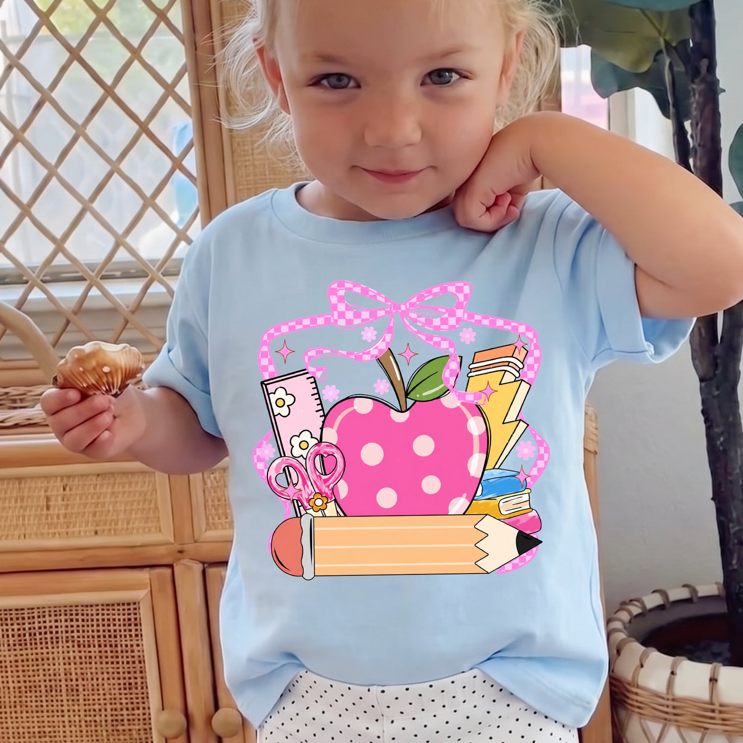 Personalized Little Learner Apple Back to School T-Shirt