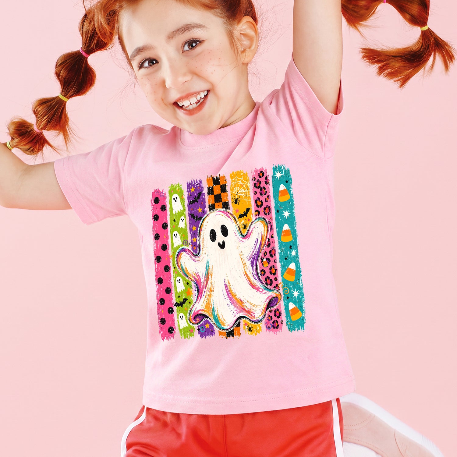 Personalized Kids Cute Ghost Halloween Graphic T-Shirt