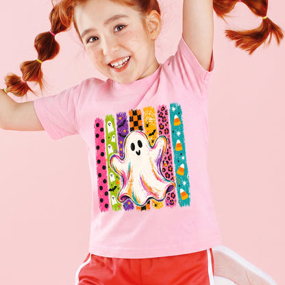 Personalized Kids Cute Ghost Halloween Graphic T-Shirt