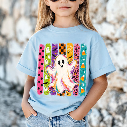 Personalized Kids Cute Ghost Halloween Graphic T-Shirt