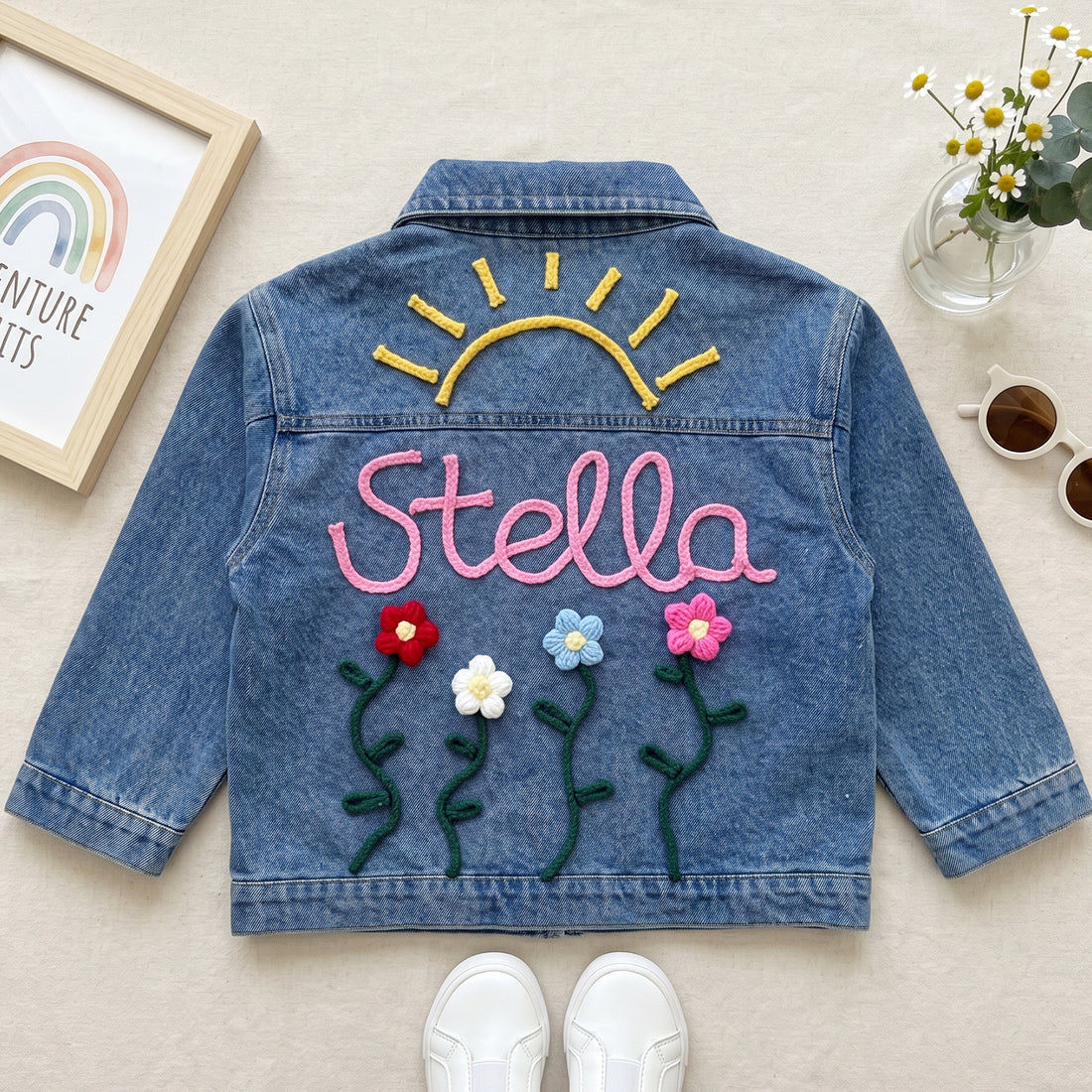 Personalized Kids Embroidered Denim Jacket