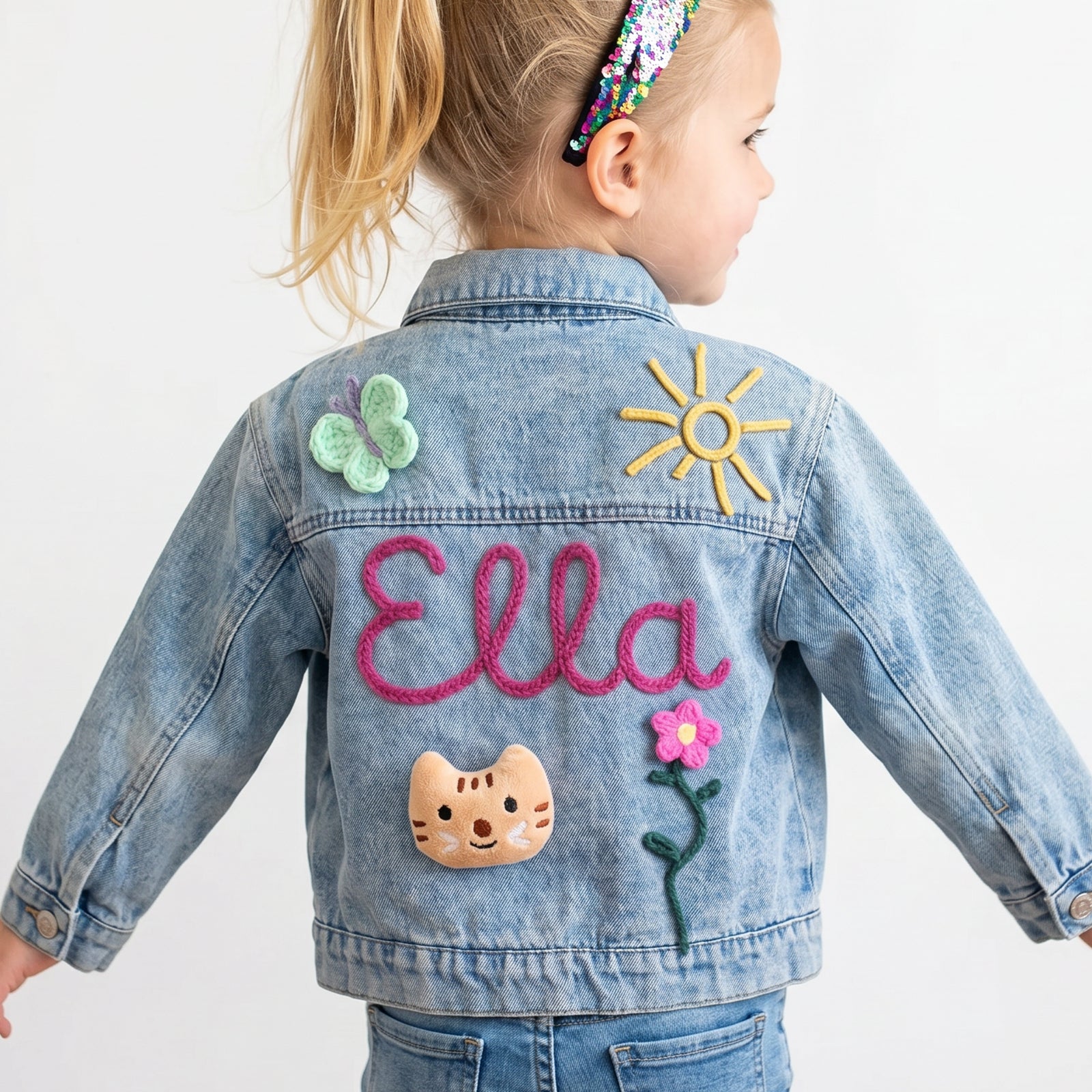 Personalized Kids Embroidered Denim Jacket