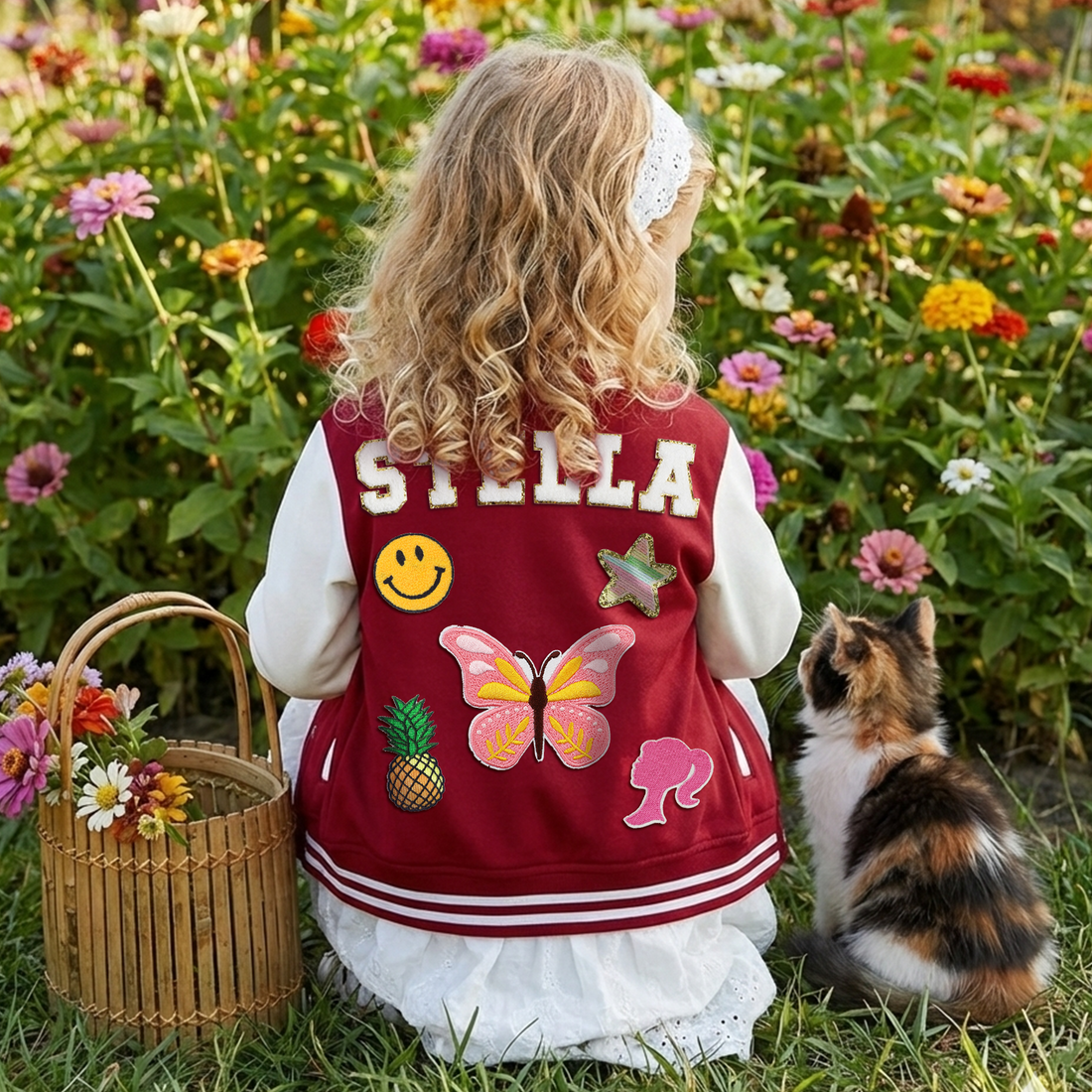 Personalized Kids Baseball Patch Jacket