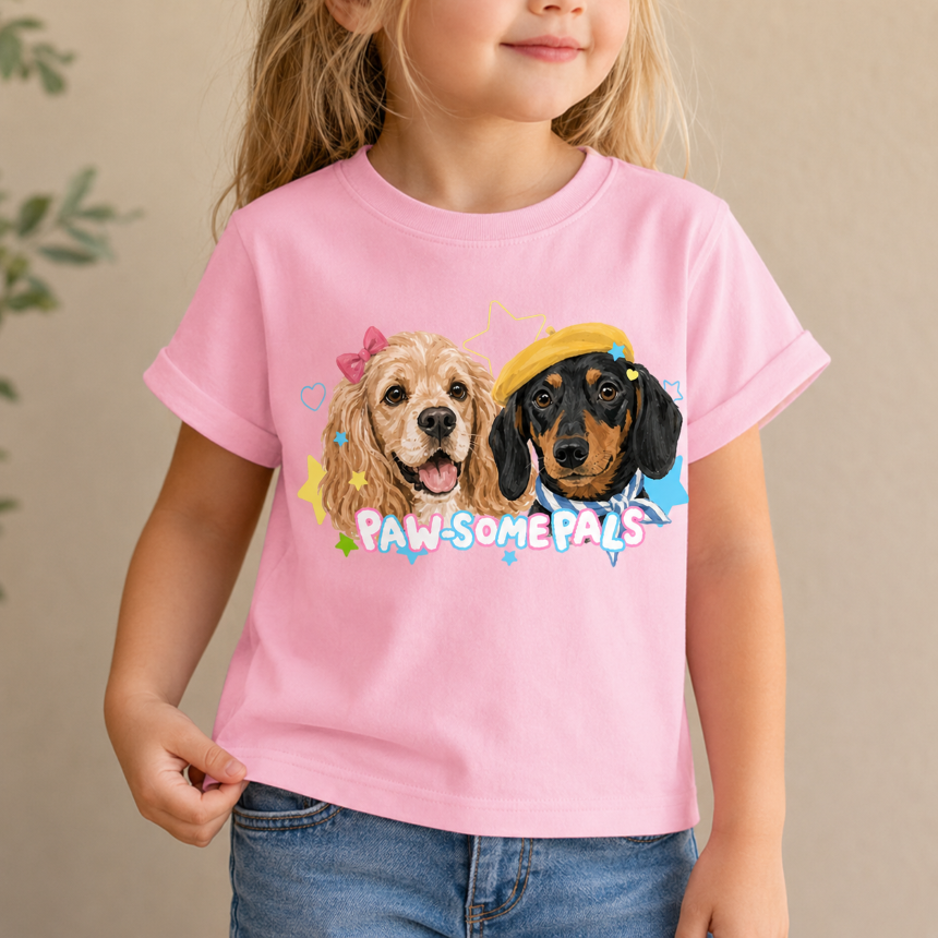 Personalized Kids’ Cute Pet Best Friends T-Shirt