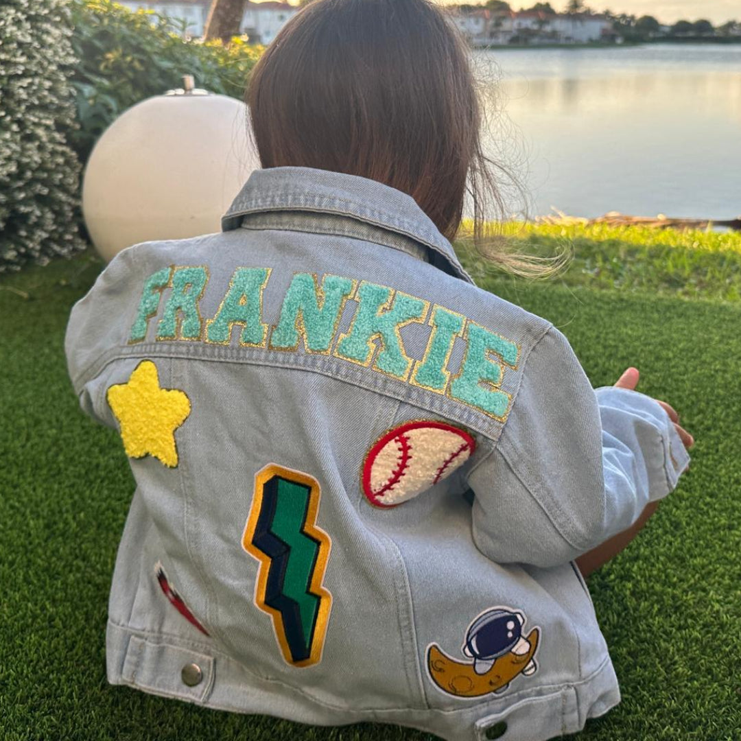 Personalized Patch Denim Jacket - Sokidsun