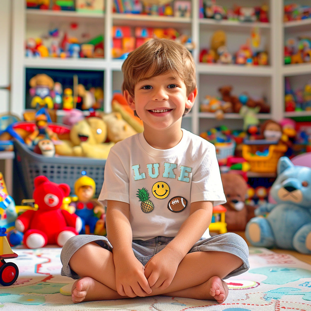 Personalized Patch T-shirt for Kids - Sokidsun
