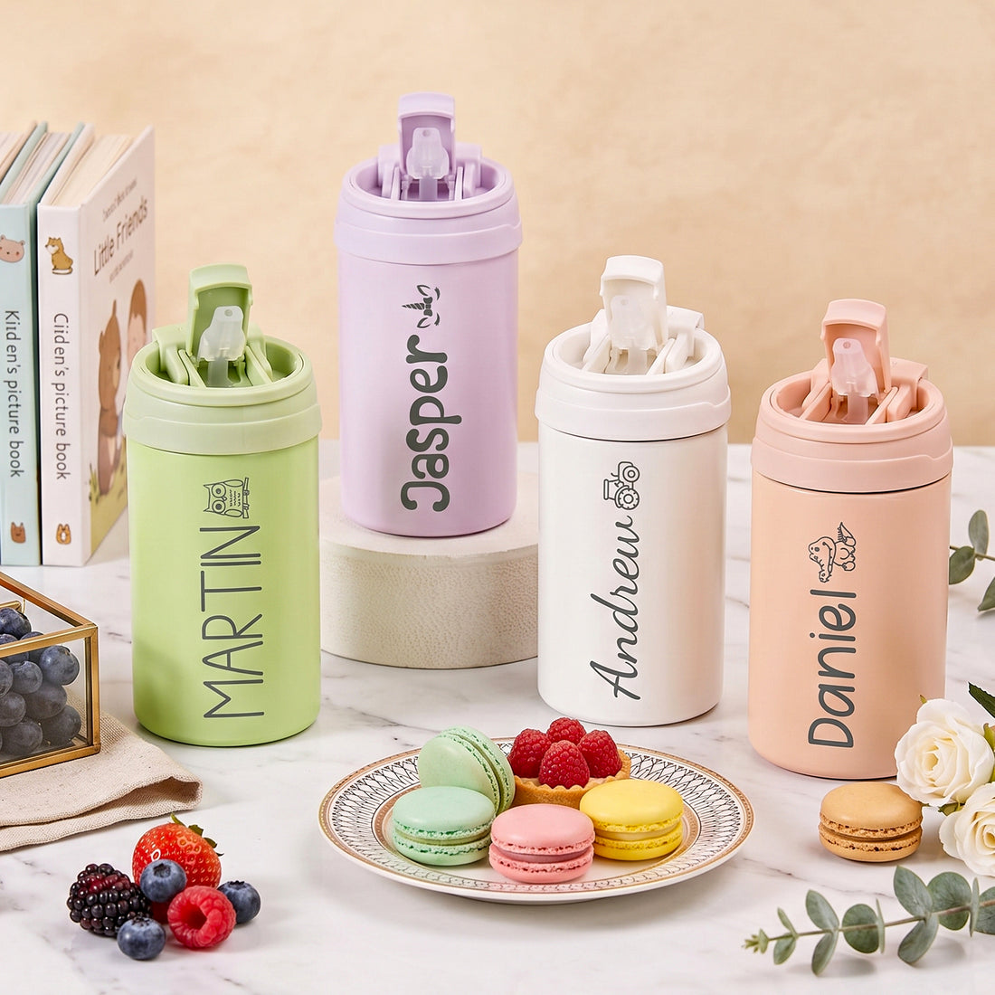 Personalized Kids Insulated Stainless Steel Water Bottle
