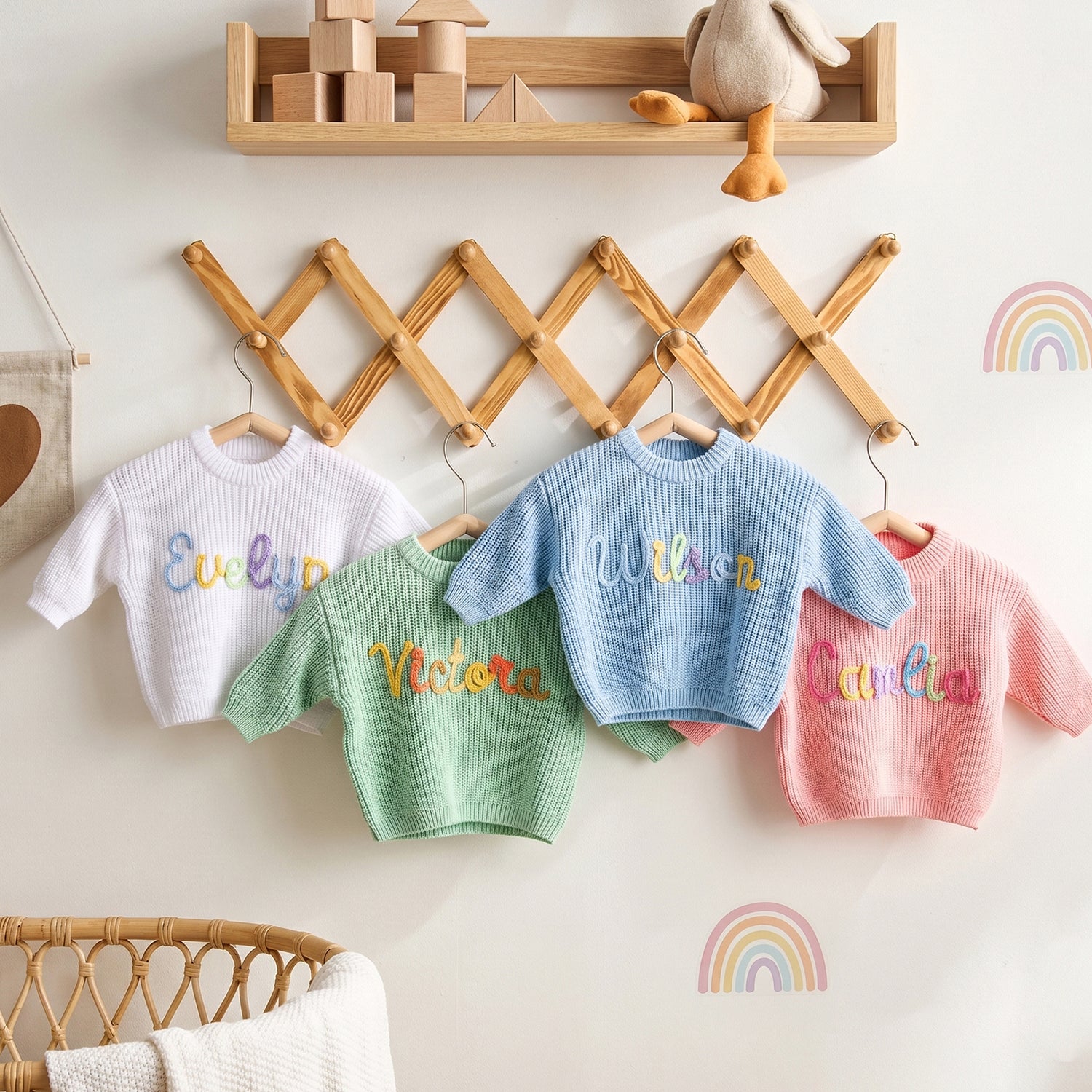 Personalized Baby Name Knit Sweater