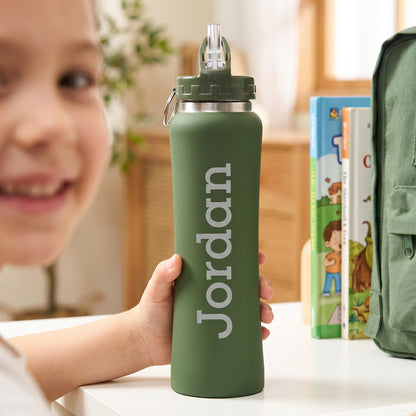 Personalized Kids Stainless Steel Insulated Water Bottle