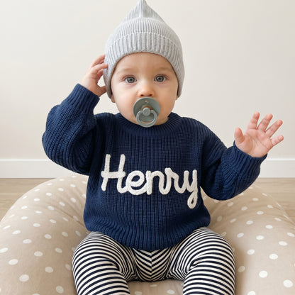 Personalized Baby Name Knit Sweater