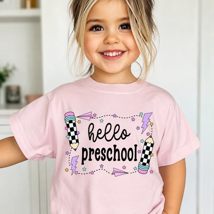 Hello Preschool Back to School Cute Kids T-Shirt