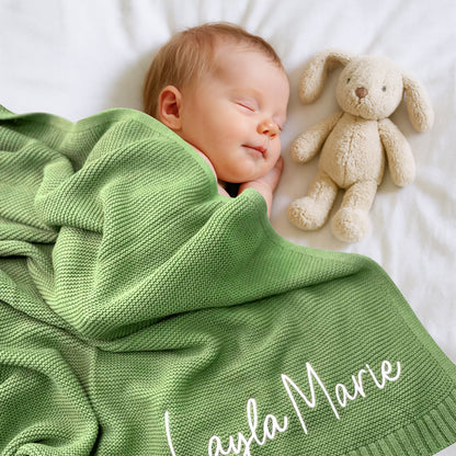 Personalized Baby Name Knit Blanket - Sokidsun