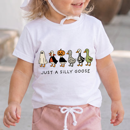 Personalized Kids Silly Goose Halloween Graphic T-Shirt