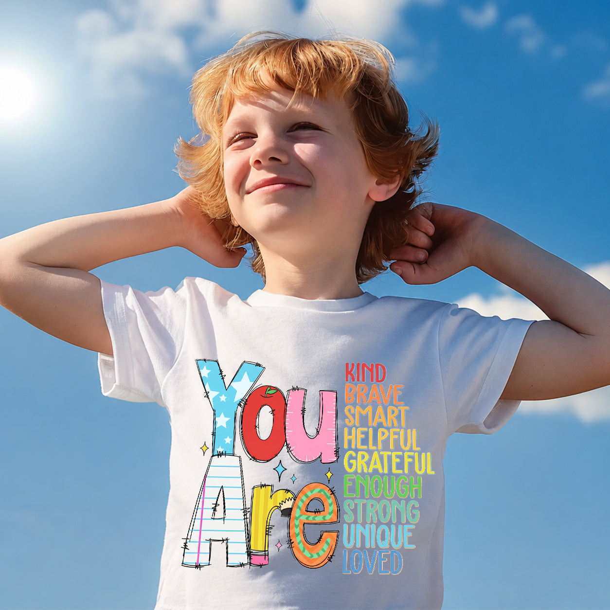 You Are Kind Brave Smart Back to School First Grade T-Shirt