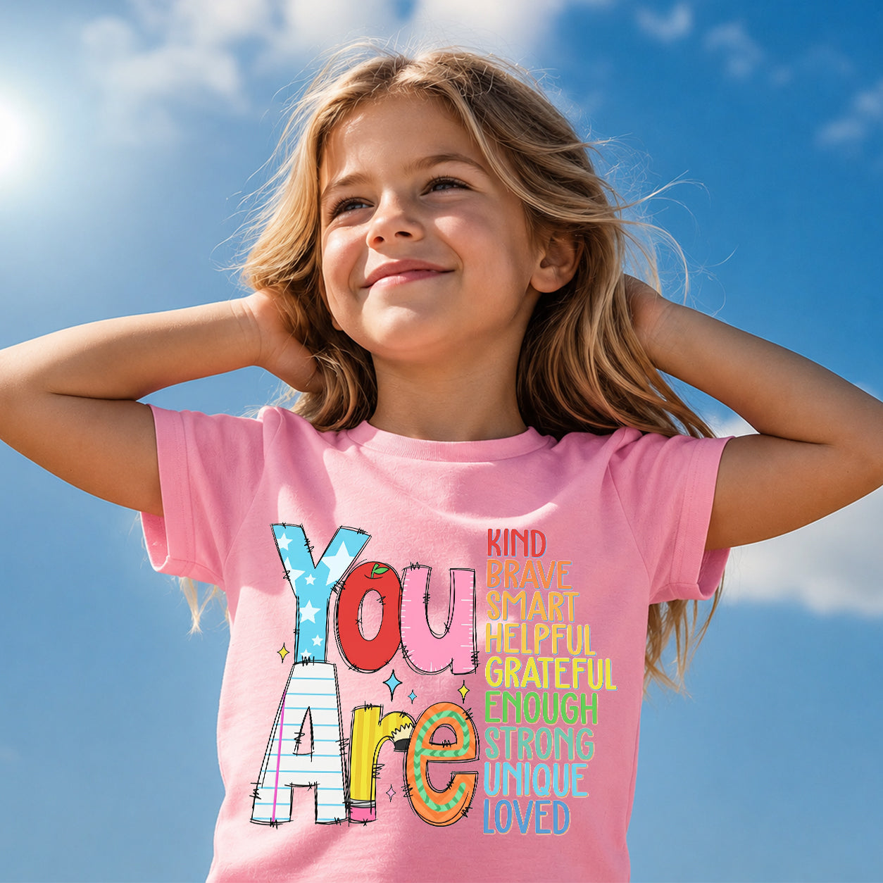 You Are Kind Brave Smart Back to School First Grade T-Shirt
