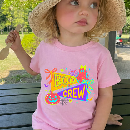 Personalized Kids Boo Crew Halloween Graphic T-Shirt