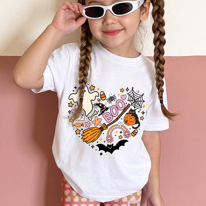 Personalized Kids Boo Halloween Graphic T-Shirt