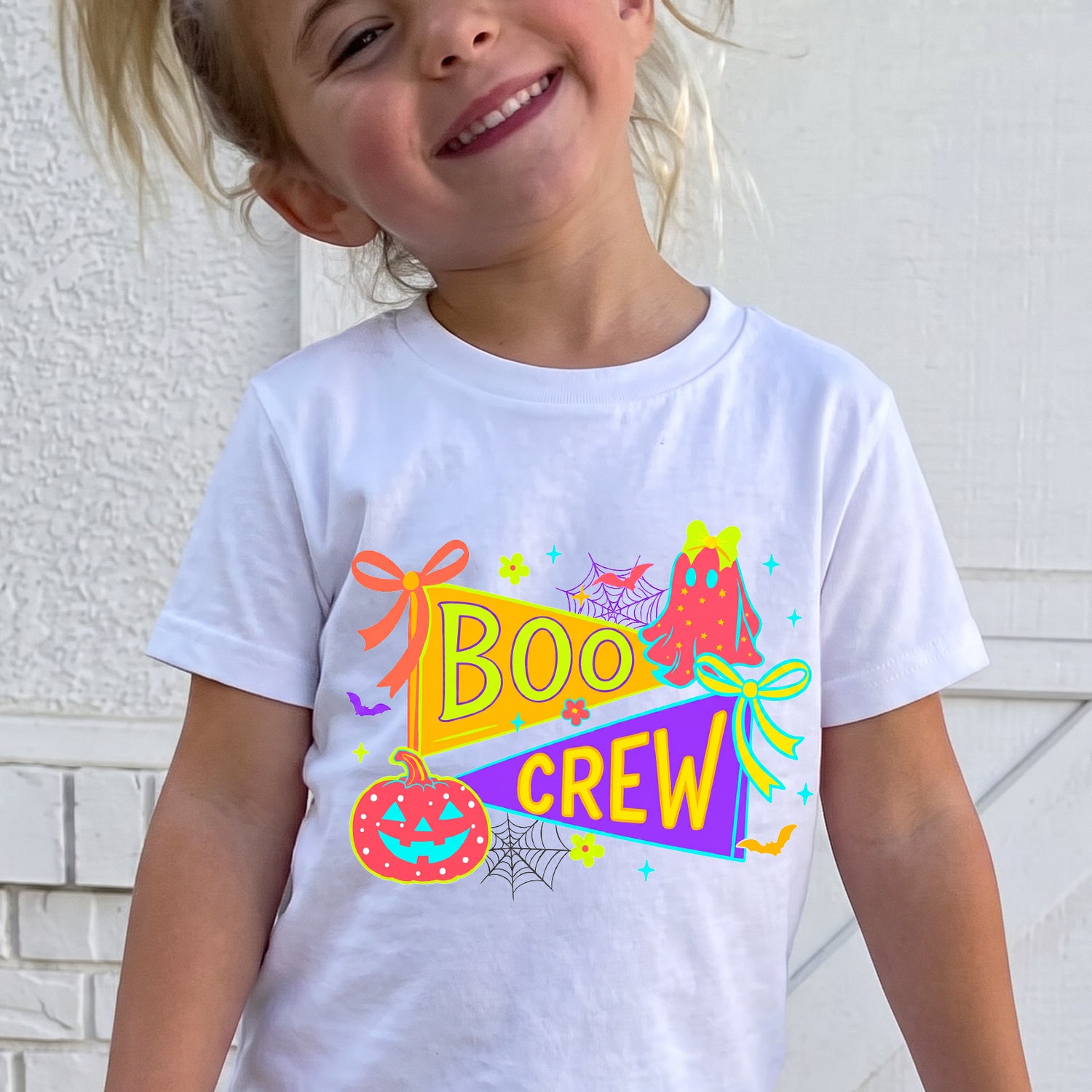 Personalized Kids Boo Crew Halloween Graphic T-Shirt